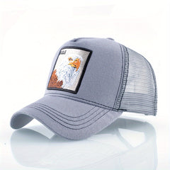 Animal Embroidered Baseball Cap Sunshade Hat for Men