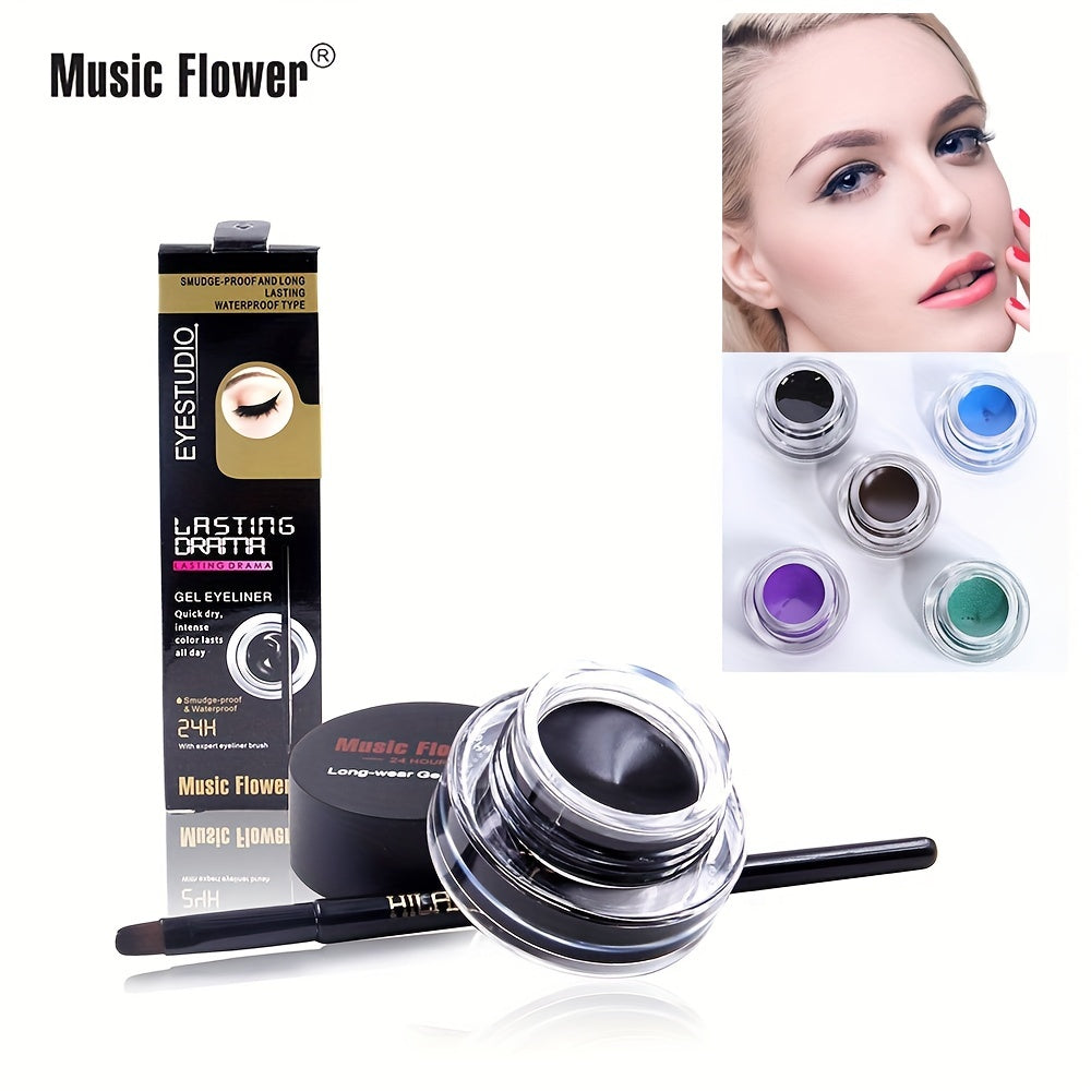 Long Lasting Waterproof Eyeliner Cream in Rich Colors