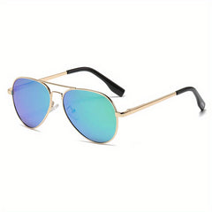 Boy's Vintage Aviator Polarized Sunglasses Outdoor Shades