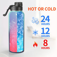Vacuum Insulated Water Bottle Stainless Steel Leakproof Cup for Camping