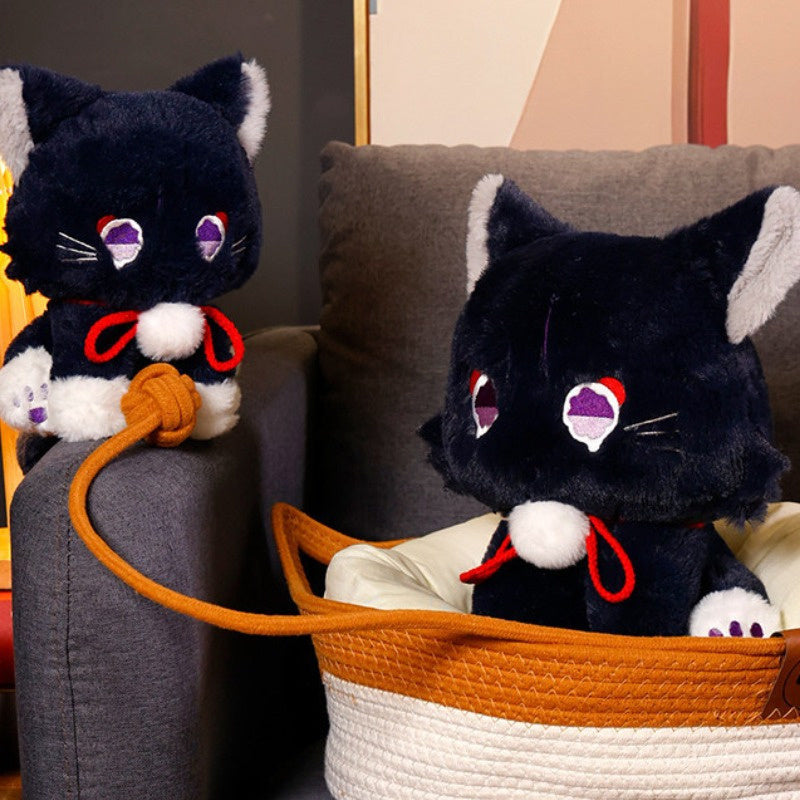 Fluffy Cat Plush Toy with Expressive Eyes - Birthday Gift for Girls Boys
