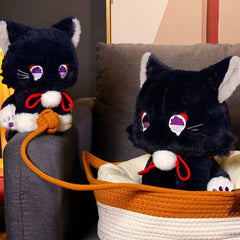 Fluffy Cat Plush Toy with Expressive Eyes - Birthday Gift for Girls Boys