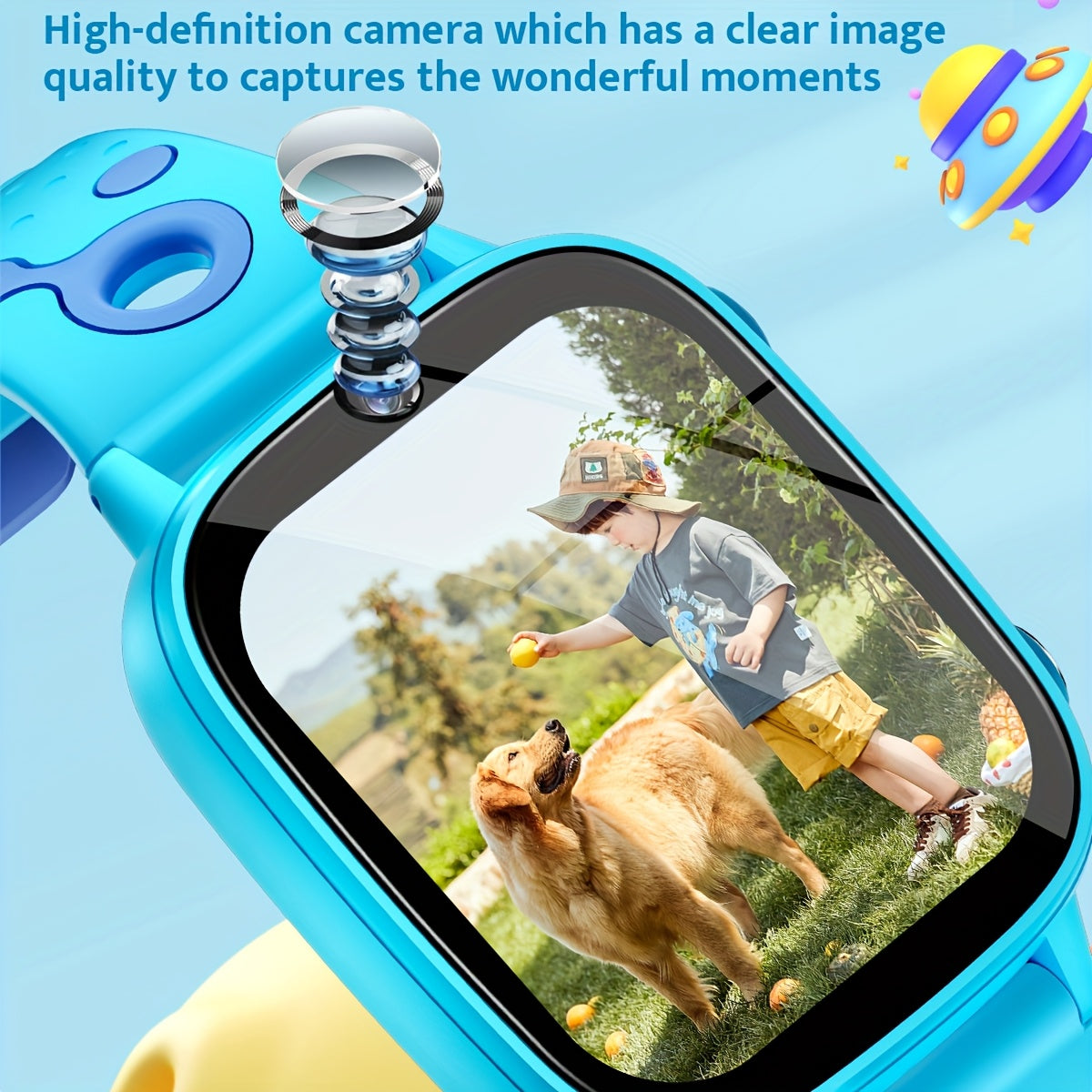 CANMIXS Smart Watch 1.8' HD Display 500mAh Long Life LED Flashlight Camera