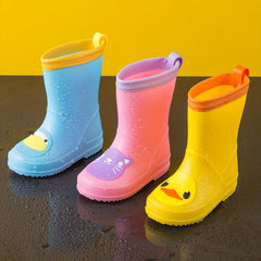 Girl's Animals Pattern Rain Boots Non Slip Waterproof Shoes