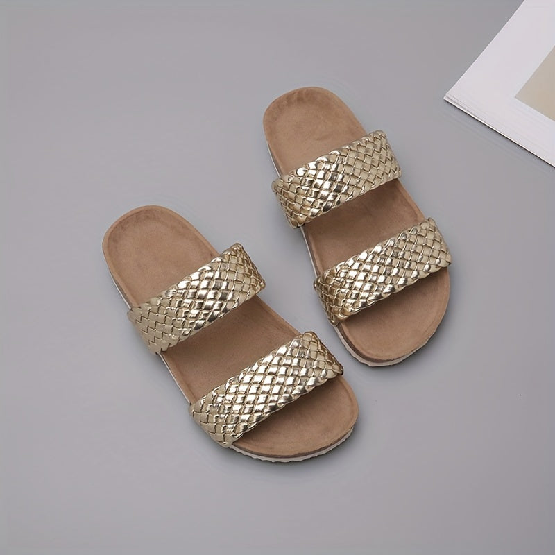 Girls' Open Toe Slippers Lightweight Breathable Outdoor Beach Summer Shoes