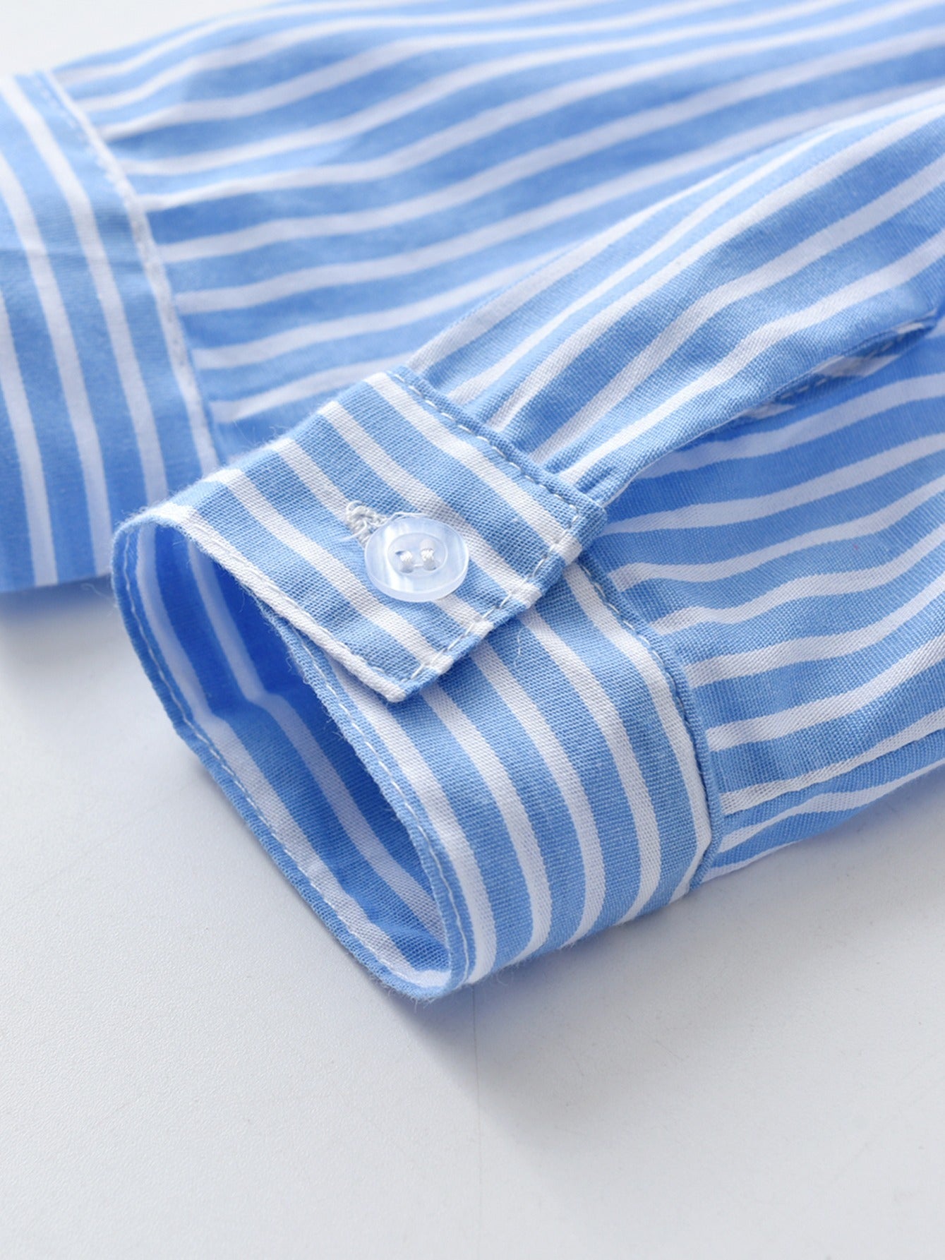 Toddler Boys Striped Button Front Shirt