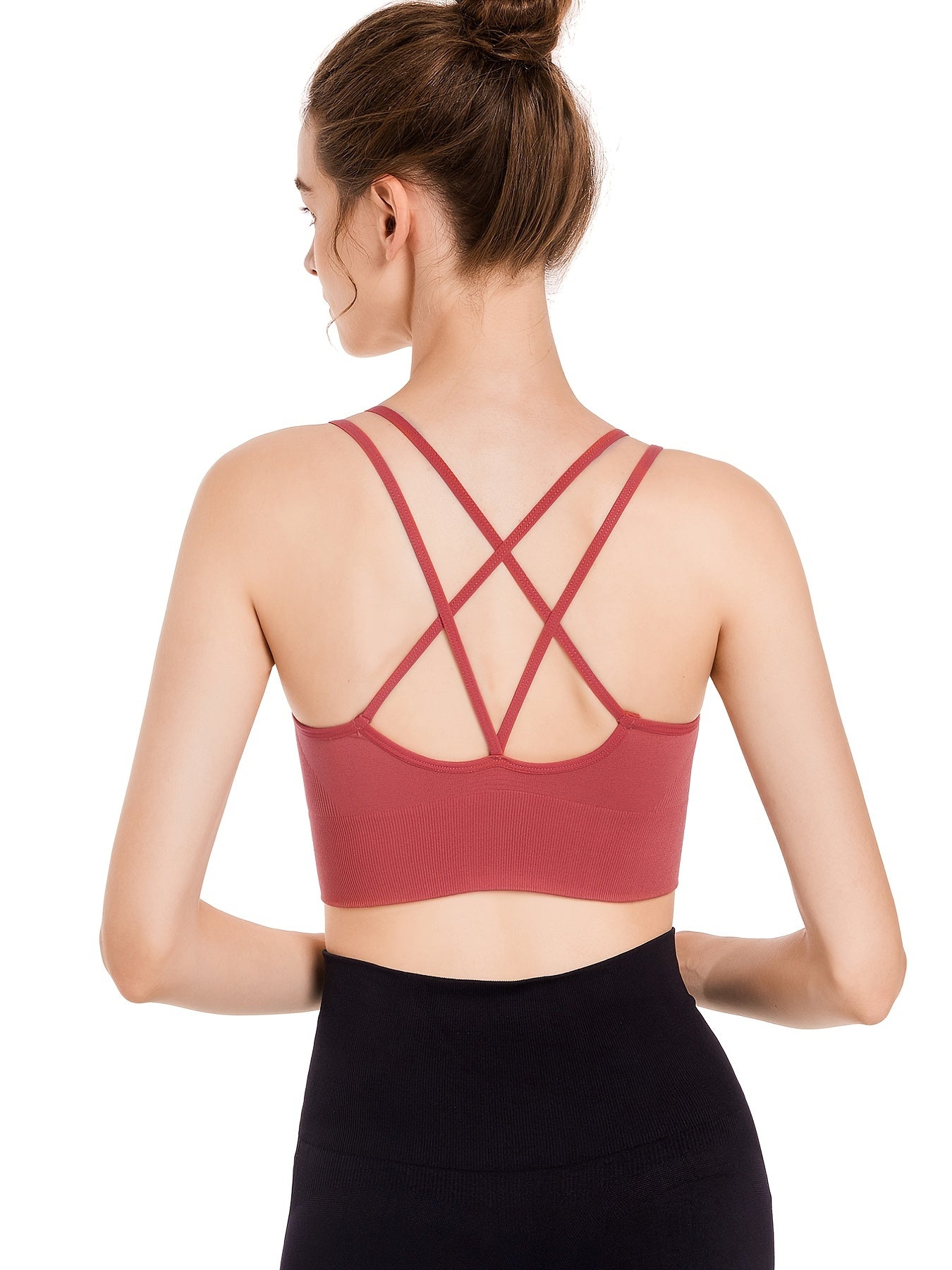 3pcs Wireless Double Straps Bra Set