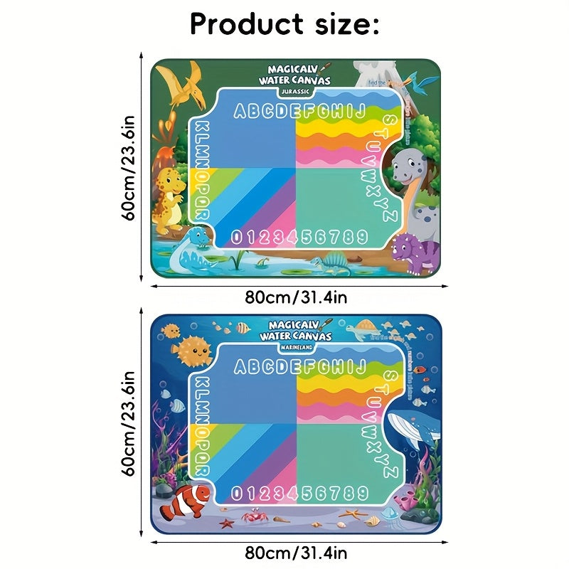 Magic Doodle Mat with Alphabet & Numbers, for Kids 3-6 Years