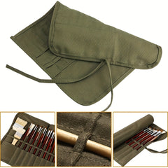 Paint Brush Holder 30 Slots Acrylic Canvas Bag Watercolor Gouache Brush Pen