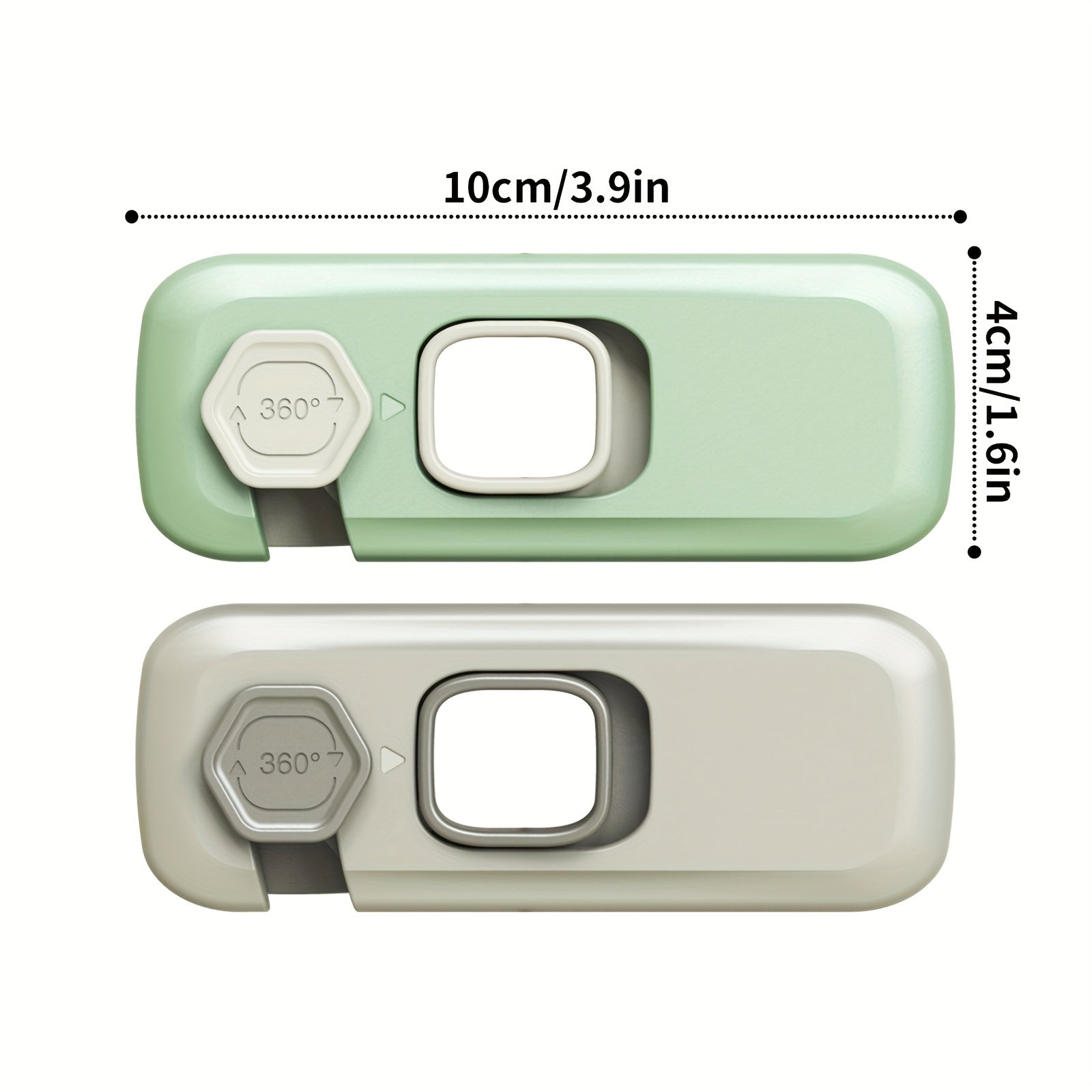 2pcs Child Safety Locks, No Drilling, Kitchen Drawer & Cabinet