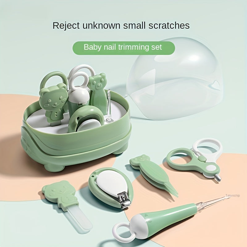 Baby Nail Clipper Set with Luminous Ear Spoon