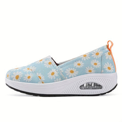 Sunflower Slip On Running Shoes with Shock Absorption