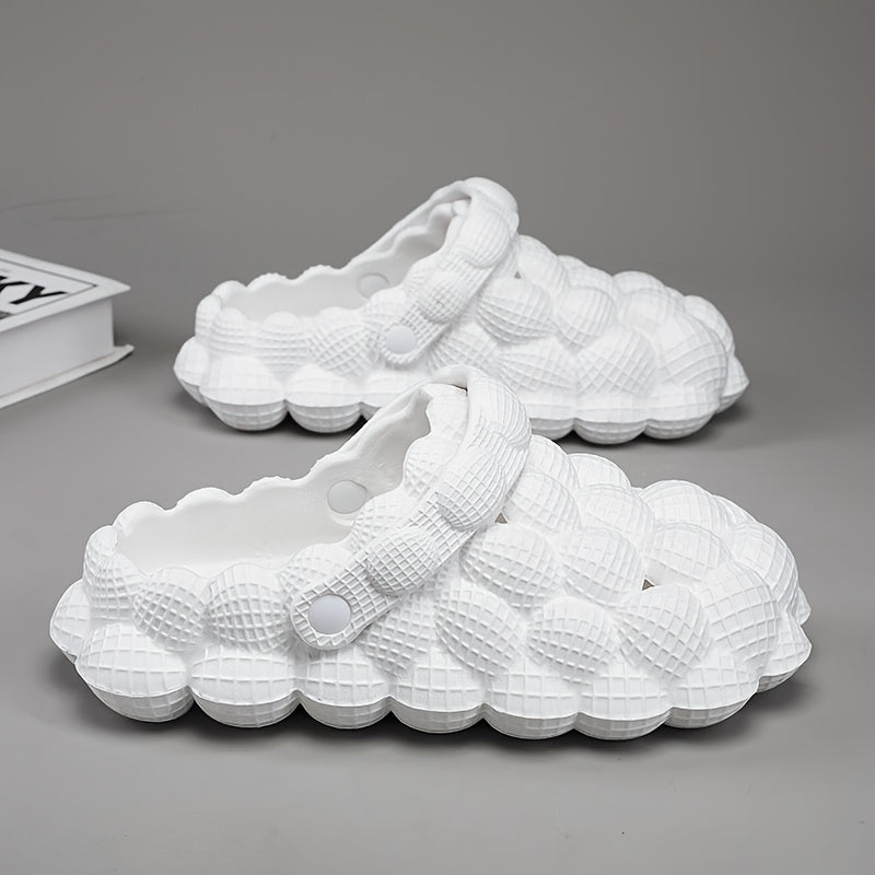 Men's Massage Bubble Slides Non-Slip Spa Slippers