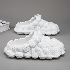 Men's Massage Bubble Slides Non-Slip Spa Slippers