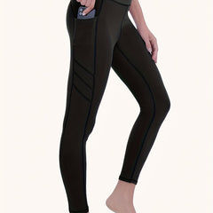 High Waist Yoga Leggings with Phone Pockets, Fitness Tight Pants