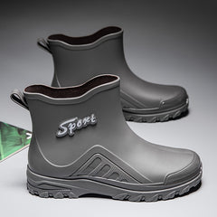 Men's Sport Letter High Top Boots Non Slip Waterproof Shoes