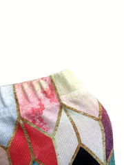 Geometric Print High Waist Skinny Leggings