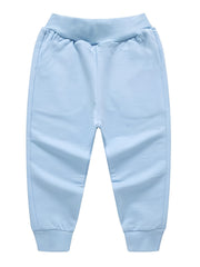 Boys Excavator Sweatpants Long Pants Drawstring Waist