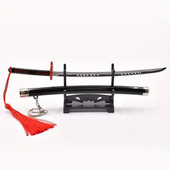 Metal Samurai Sword Model Toy 22cm With Red Tassel - Birthday Gift