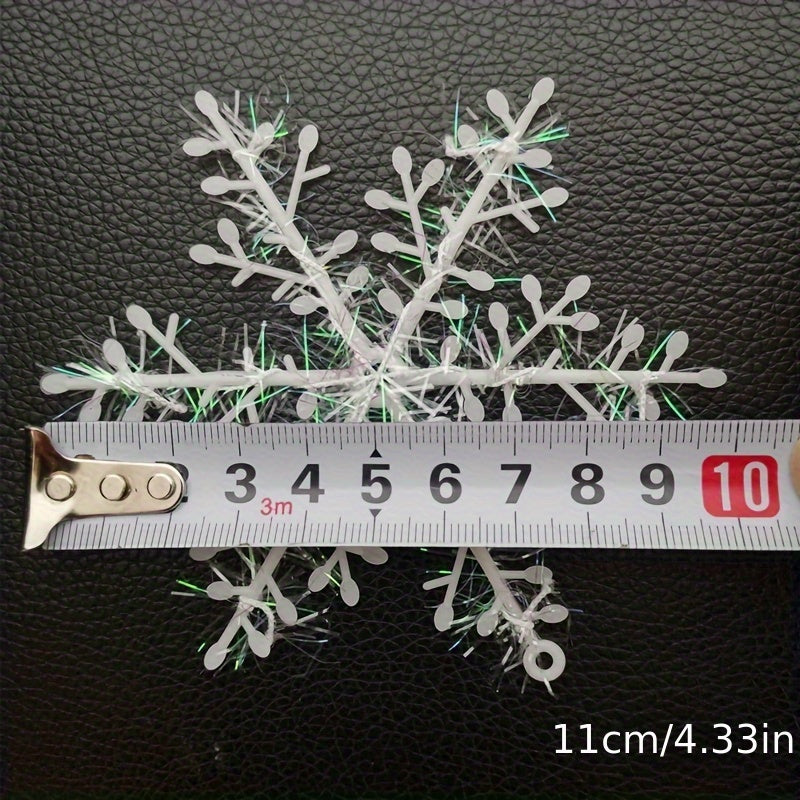 12pcs Christmas Tree Decoration Snowflake Christmas Pendant