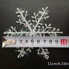 12pcs Christmas Tree Decoration Snowflake Christmas Pendant