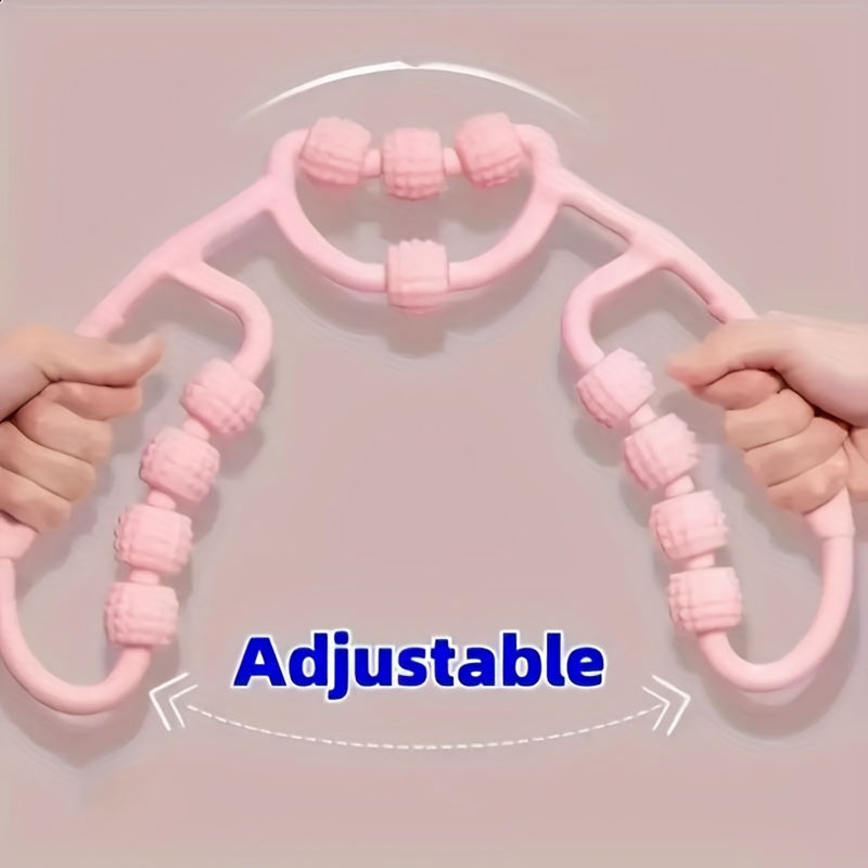 12-Wheels Yoga Massage Roller for Muscle Relaxation