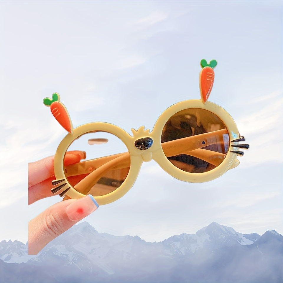 Girl's Radish Rabbit Sunglasses UV Sunshade Baby Sunglasses
