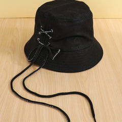 Kpop Drawstring Bucket Hat for Women & Men