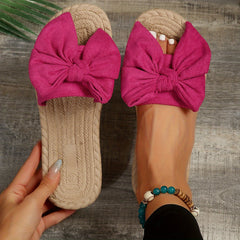 Chic Bowknot Slippers Women's Casual Outdoor Sandals