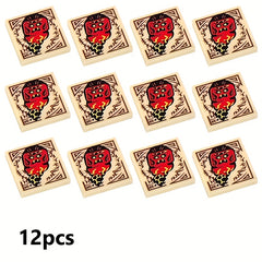 12 Styles Printed Blocks Toy Accessory 2x2 Flat Compatible with 3068 Seal Demon