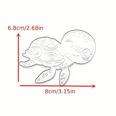 1pc Hedgehog Turtle Metal Cutting Dies Stencil For Greeting Card Decoration