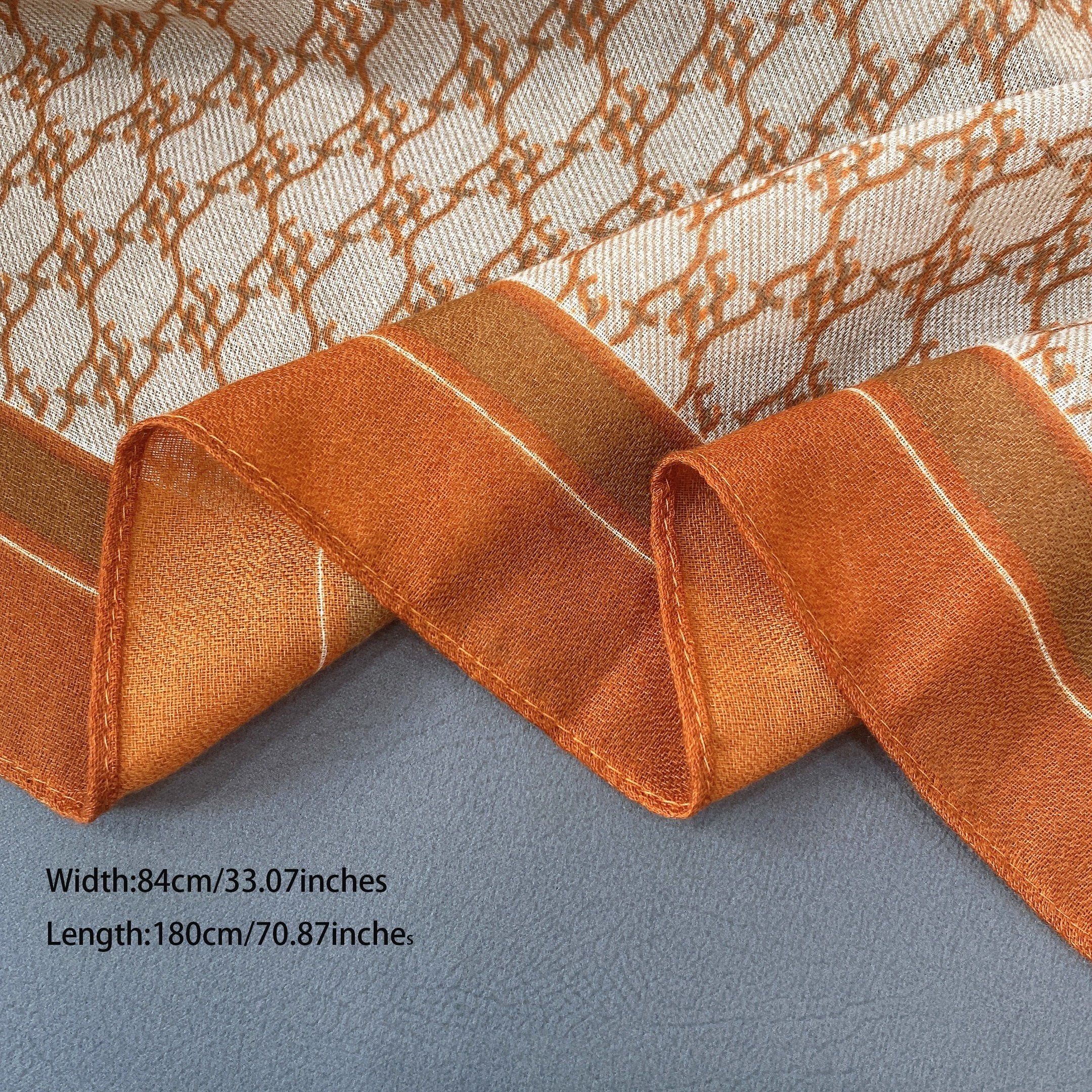Large Geometric Pattern Print Scarf Casual Shawl