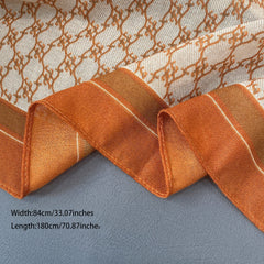 Large Geometric Pattern Print Scarf Casual Shawl