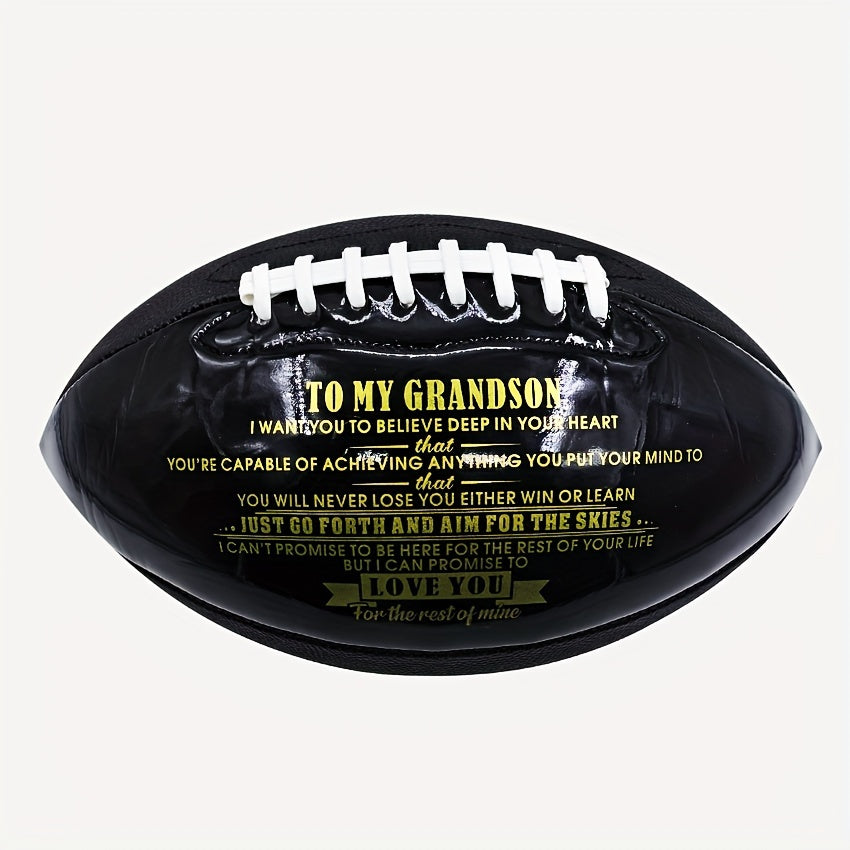 Size 9 American Football Gift for Grandson from Grandpa Grandma