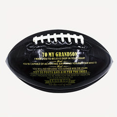Size 9 American Football Gift for Grandson from Grandpa Grandma