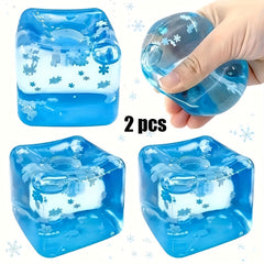 Taba Squishy Snowflake Ice Cube Squeeze Toys 3pcs