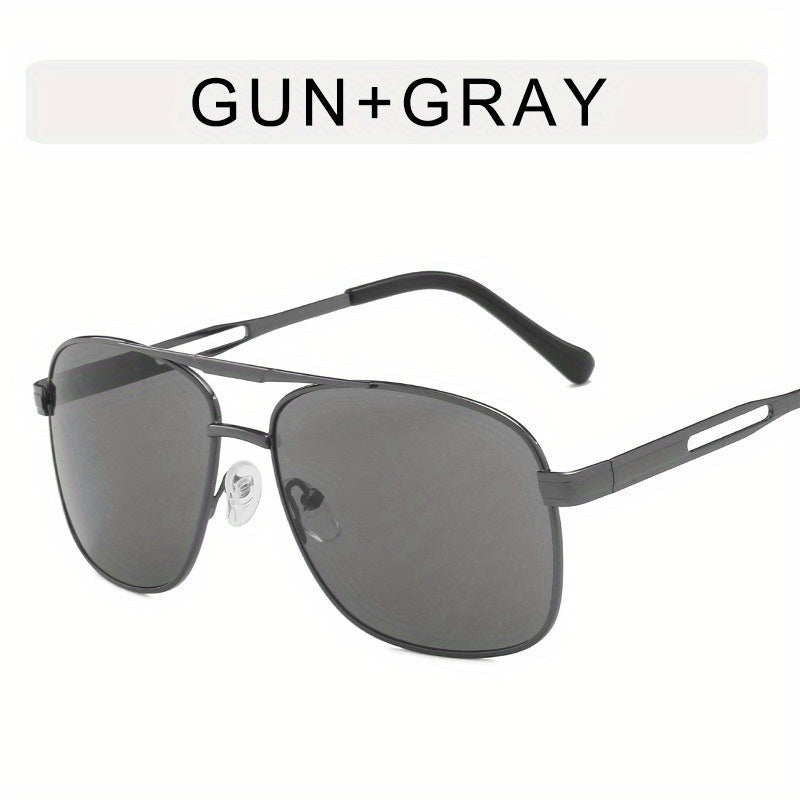 Top Bar Aviator Sunglasses Metal Gradient Glasses UV400