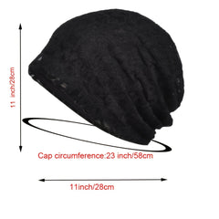 Soft Mesh Beanie Hat Breathable Stretch Skull Cap for Women
