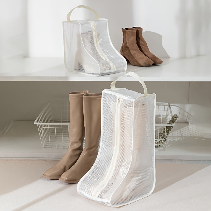 Boots Storage Bag Zipper Lightweight Protective Cover Dust-proof Shoe Container