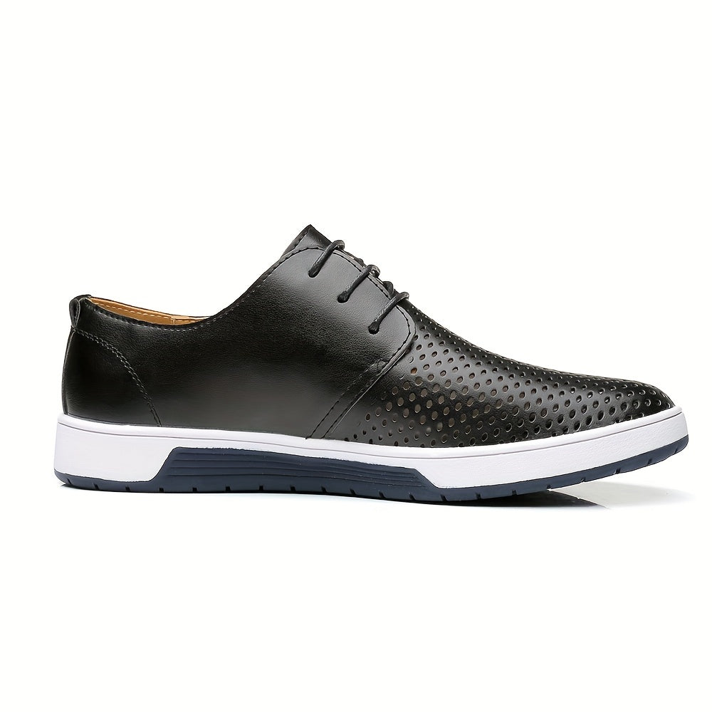 Men's Oxford Sneakers Breathable Flat Shoes for Office Wedding