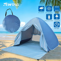 Portable Quick Opening Sunshade Rainproof Tent For 3-4 People