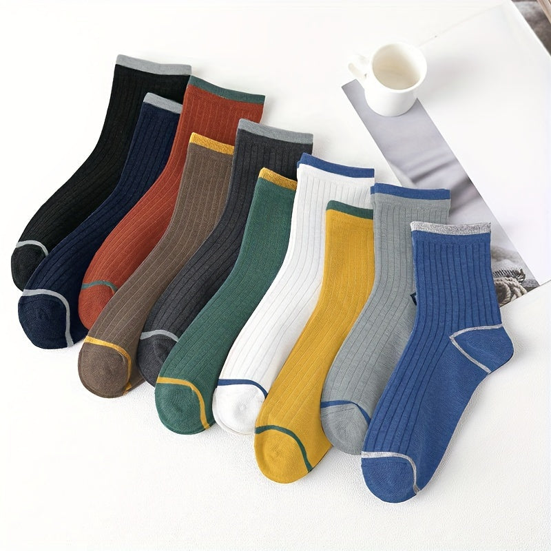 10 Pairs Multicolor Running Socks Stylish Design Men Women