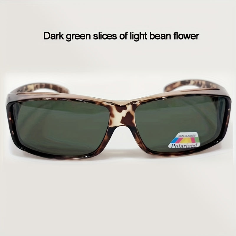 Polarized Sunglasses for Men and Women Bean Colored Frame Myopia Friendly