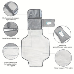 Portable Diaper Changing Pad Smart Wipes Pocket Waterproof Travel