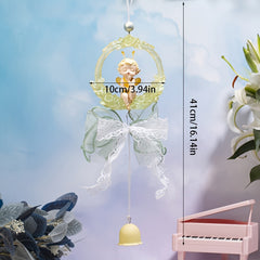 Leather Feather Butterfly Wind Chime Pendant Home Decoration