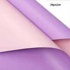 20pcs Flowers Wrapping Paper Double Sided Bouquet Floral Wrapping Paper