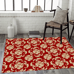 Rose Pattern Large Area Carpet for Living Room Bedroom