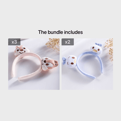Girls Cartoon Headband with Mini Squirrel Doll Hair Accessories
