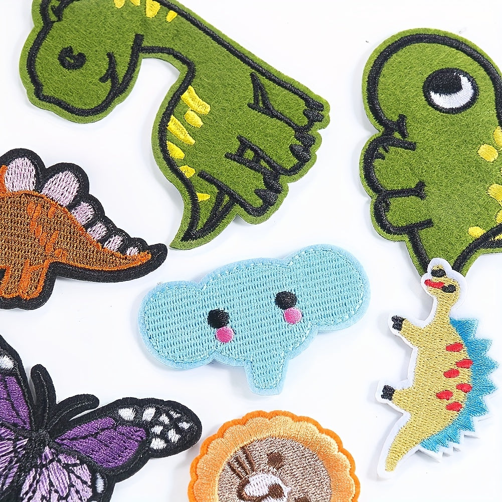55pcs Embroidered Animal Patches for Jacket Hat Backpack Jeans