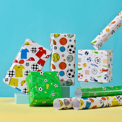 Colorful Cartoon Birthday Gift Wrapping Paper Roll